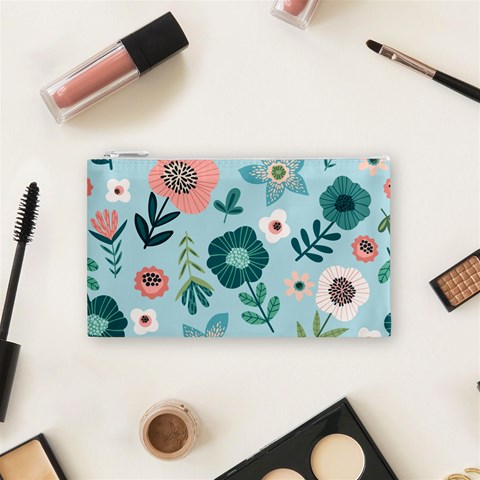 Flower Cosmetic Bag (Small) from Custom Dropshipper Front