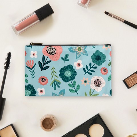 Flower Cosmetic Bag (Small) from Custom Dropshipper Front