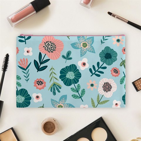Flower Cosmetic Bag (Large) from Custom Dropshipper Front