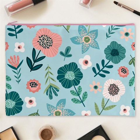 Flower Cosmetic Bag (XXXL) from Custom Dropshipper Front