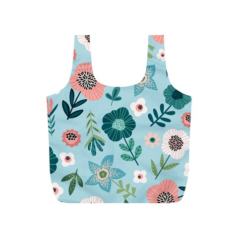 Flower Full Print Recycle Bag (S) from Custom Dropshipper Front
