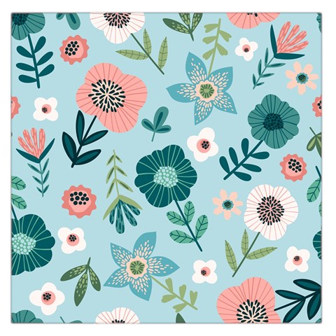 Flower Large Satin Scarf (Square) from Custom Dropshipper Front