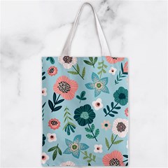 Flower Zipper Classic Tote Bag from Custom Dropshipper Front