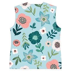 Flower Women s Button Up Vest from Custom Dropshipper Back