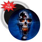 skull 3  Magnet (10 pack)