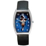 skull Barrel Style Metal Watch