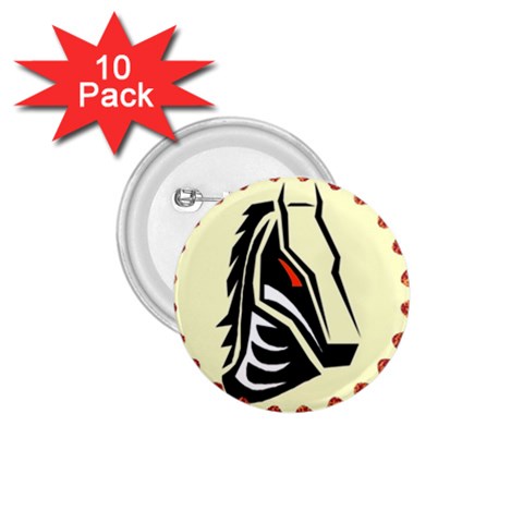 Horse head 1.75  Button (10 pack)  from Custom Dropshipper Front