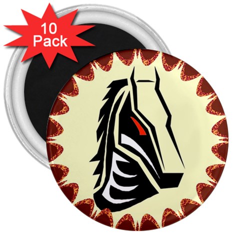 Horse head 3  Magnet (10 pack) from Custom Dropshipper Front