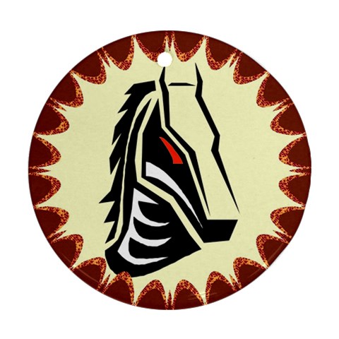 Horse head Ornament (Round) from Custom Dropshipper Front