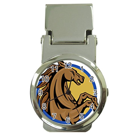 Horse circle Money Clip Watch from Custom Dropshipper Front