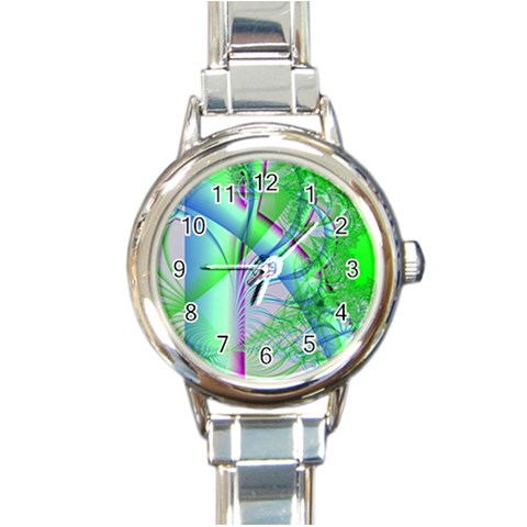 Foal 2 Round Italian Charm Watch from Custom Dropshipper Front
