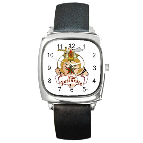 Past Potentate Square Metal Watch from Custom Dropshipper Front