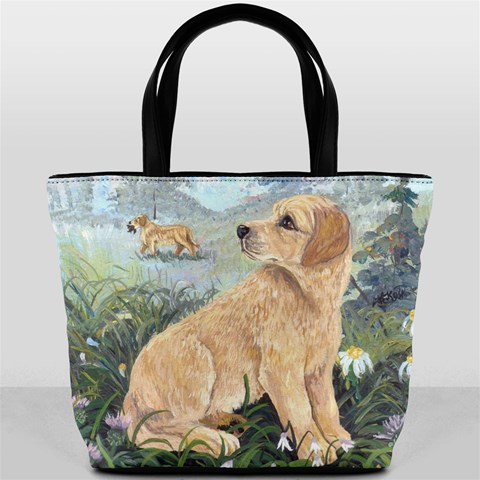 Golden Retriever Bucket Bag from Custom Dropshipper Front