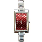 Snake Skin 4 Rectangular Italian Charm Watch