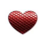 Snake Skin 4 Rubber Coaster (Heart)