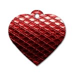 Snake Skin 4 Dog Tag Heart (Two Sides)