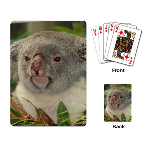 Koala Bear Playing Cards Single Design from Custom Dropshipper Back