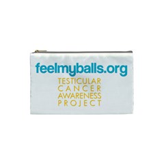 FeelMyBalls.org Cosmetic Bag (Small) from Custom Dropshipper Front